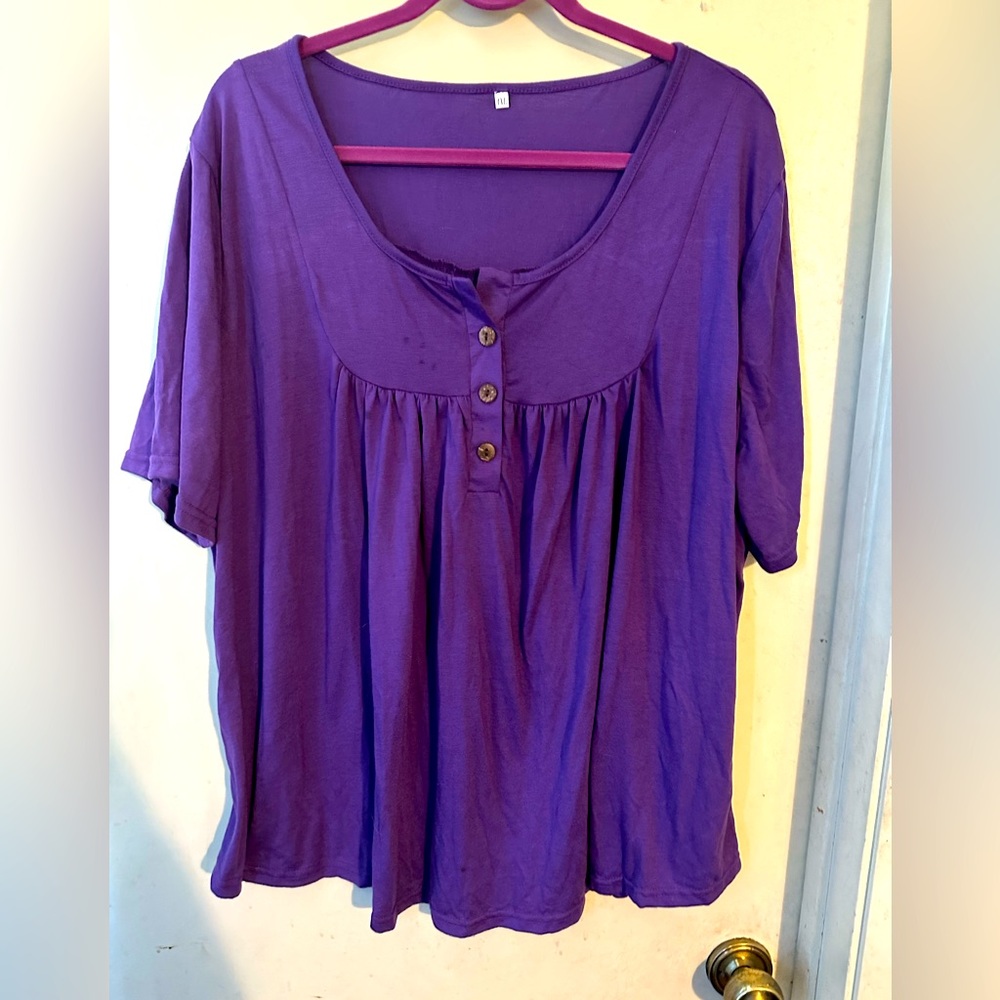 Pretty & Comfy Purple Tunic EUC Size 4X